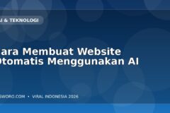 Cara Membuat Website Otomatis Menggunakan AI