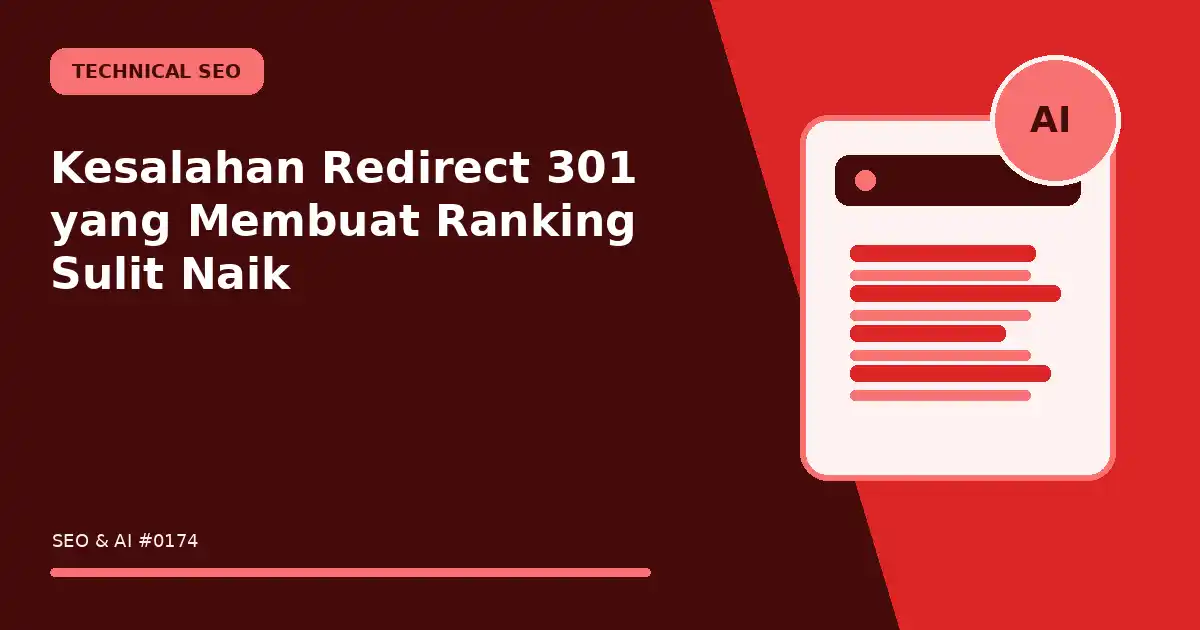 Kesalahan Redirect 301 yang Membuat Ranking Sulit Naik
