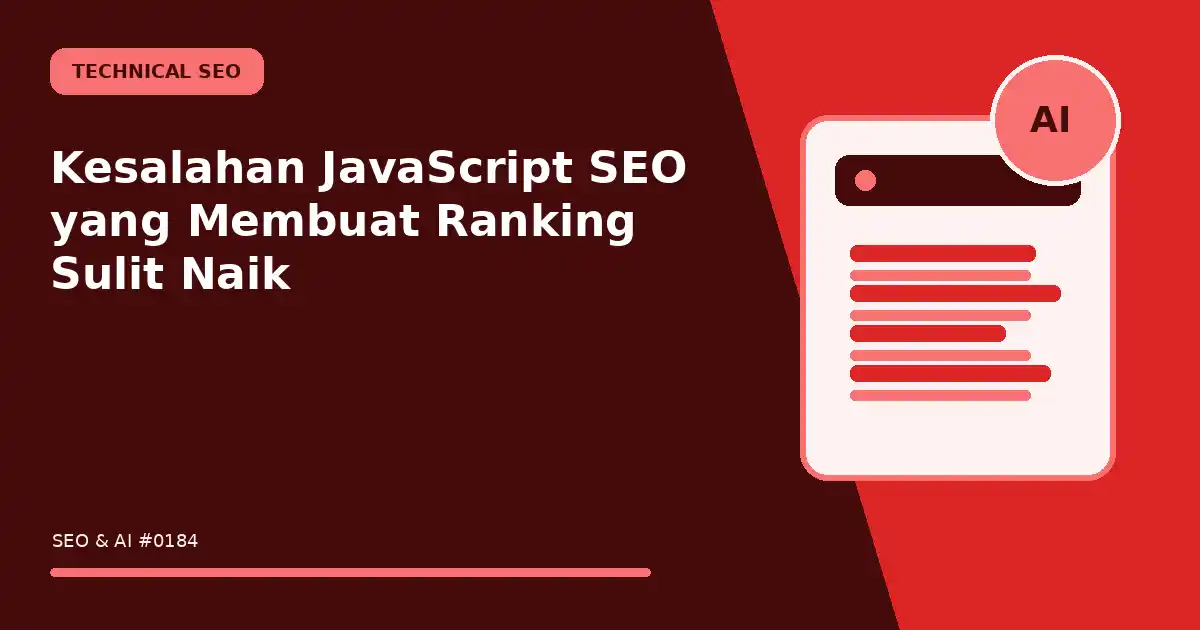 Kesalahan JavaScript SEO yang Membuat Ranking Sulit Naik