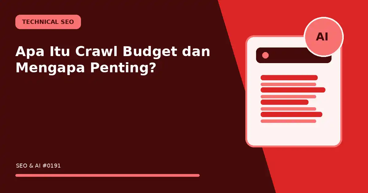 apa itu crawl budget dan mengapa penting