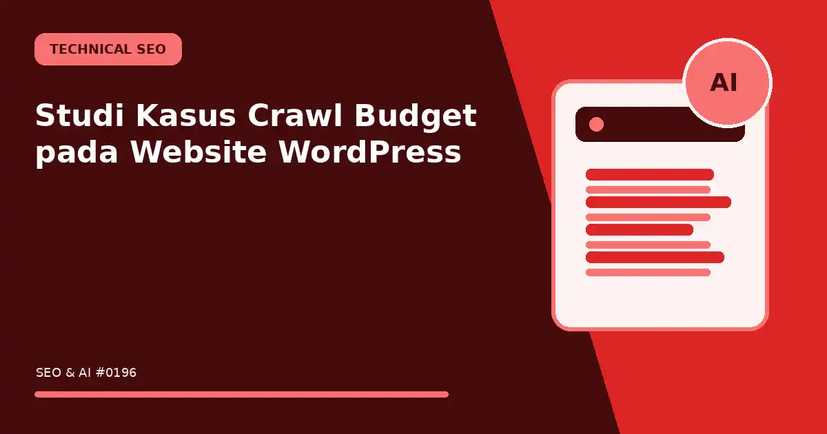 studi kasus crawl budget pada website wordpress
