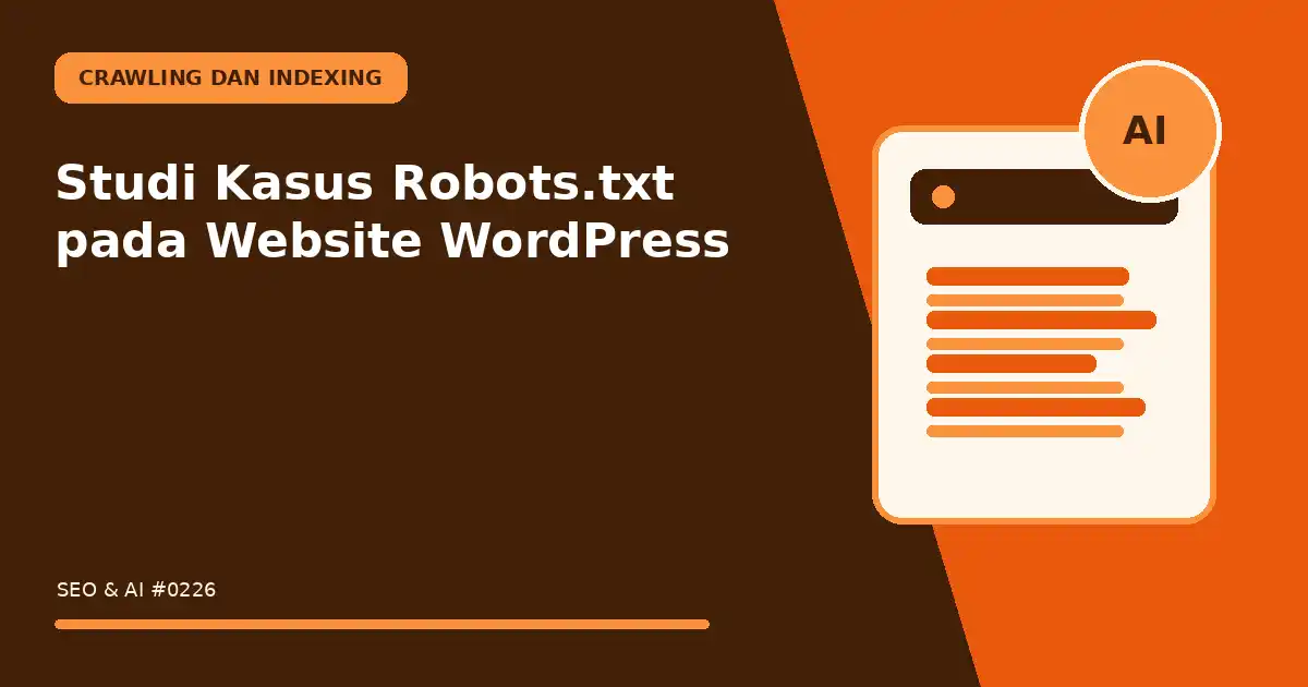Studi Kasus Robots.txt pada Website WordPress