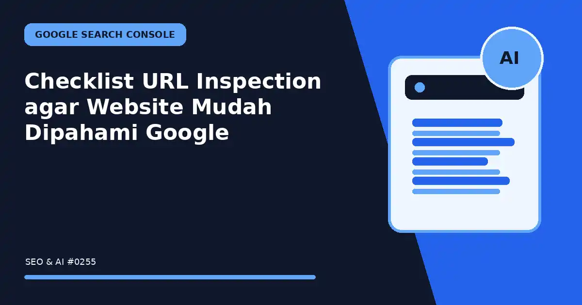 checklist url inspection agar website mudah dipahami google