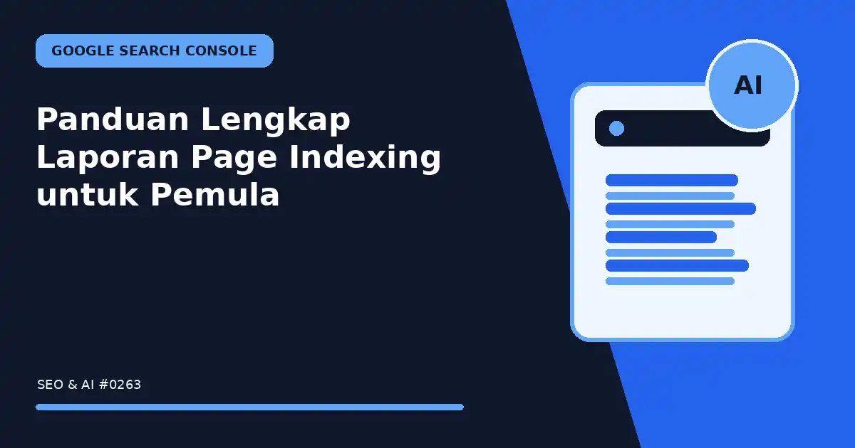 panduan lengkap laporan page indexing untuk pemula