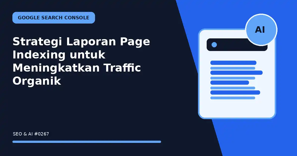 Strategi Laporan Page Indexing untuk Meningkatkan Traffic Organik