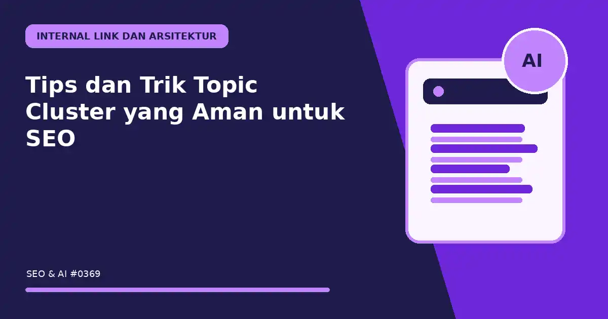 Tips dan Trik Topic Cluster yang Aman untuk SEO