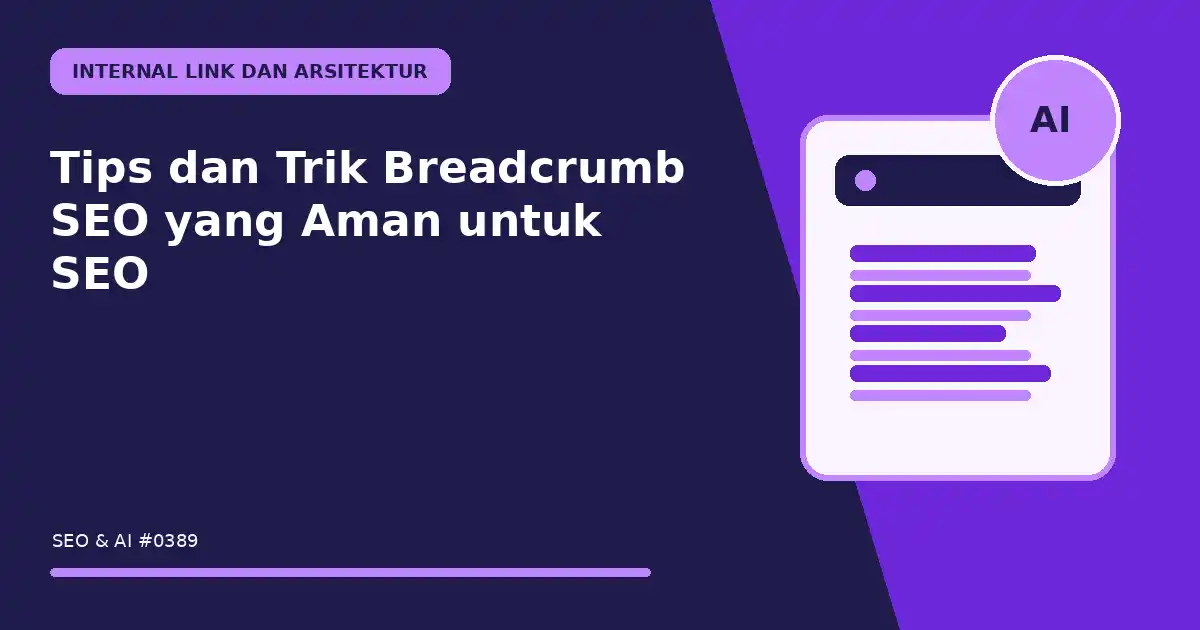 Tips dan Trik Breadcrumb SEO yang Aman untuk SEO