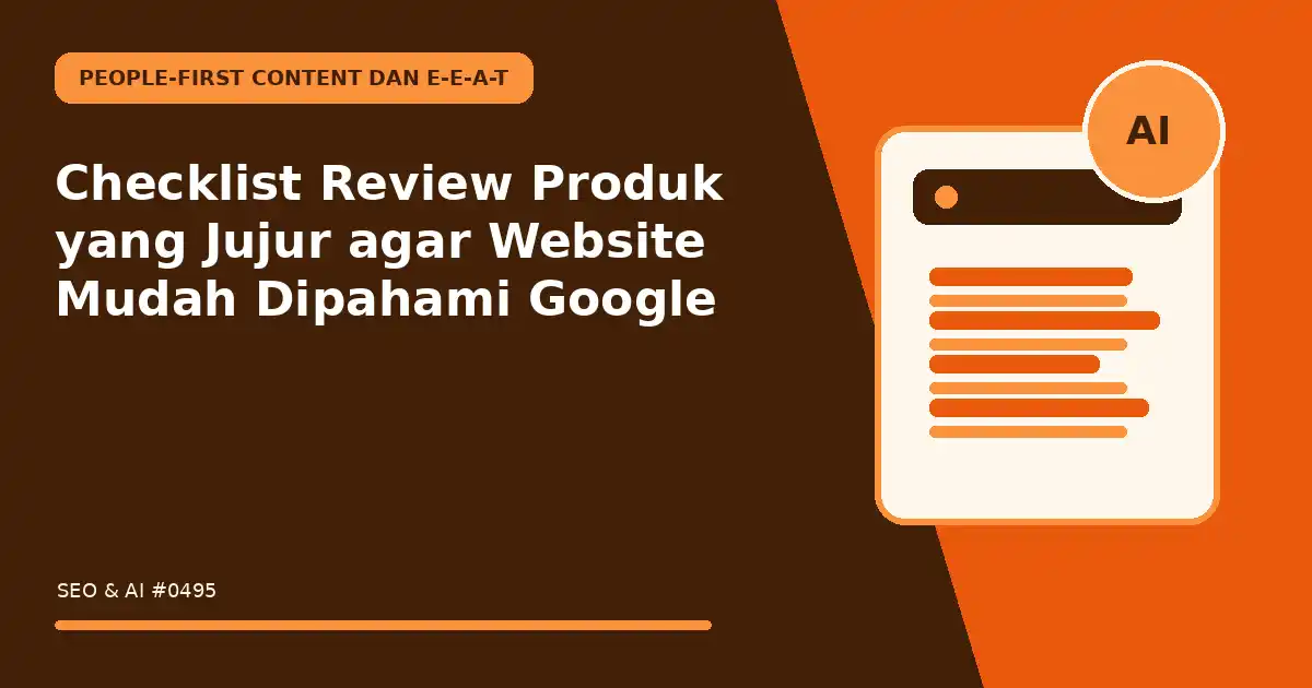 Checklist Review Produk yang Jujur agar Website Mudah Dipahami Google