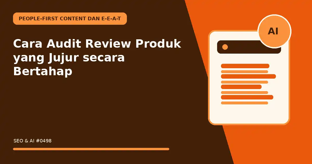 Cara Audit Review Produk yang Jujur secara Bertahap