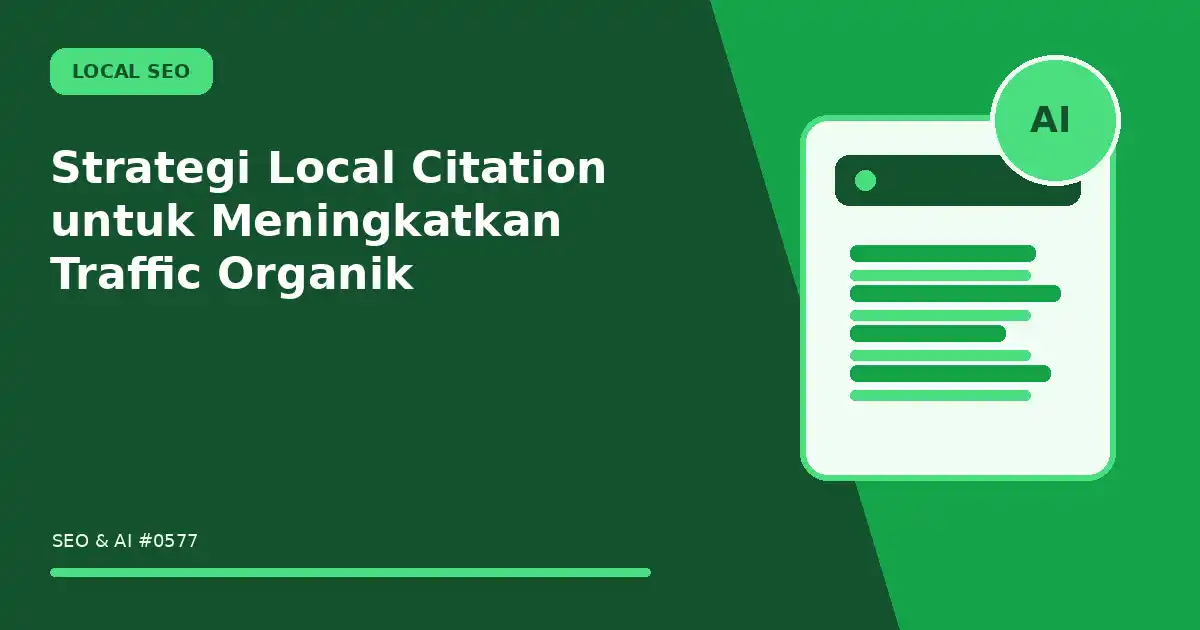 Strategi Local Citation untuk Meningkatkan Traffic Organik