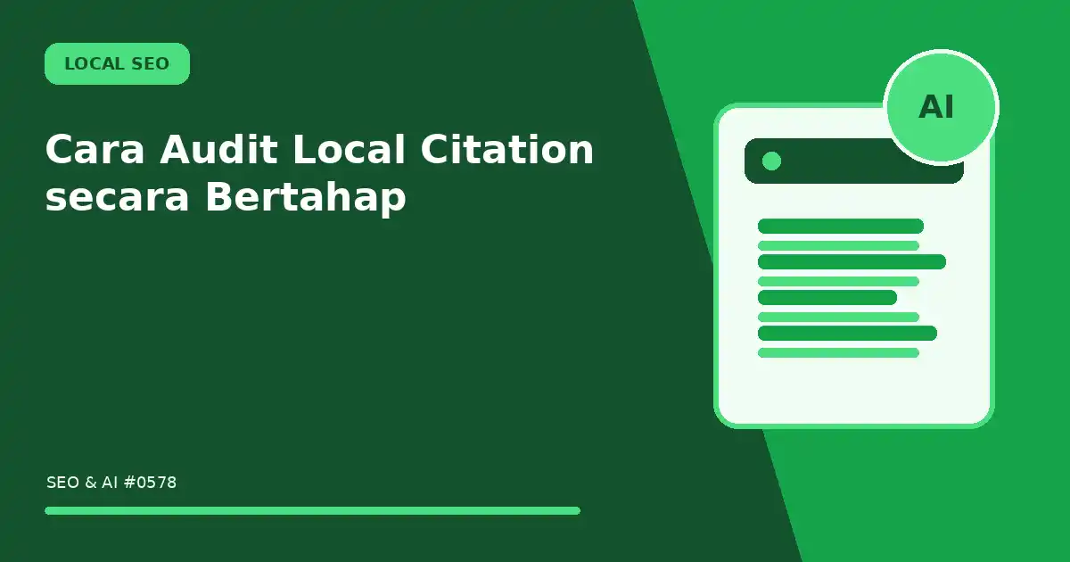 Cara Audit Local Citation secara Bertahap