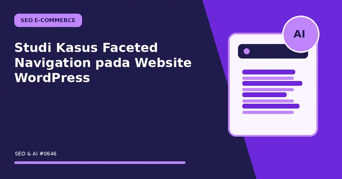Studi Kasus Faceted Navigation pada Website WordPress
