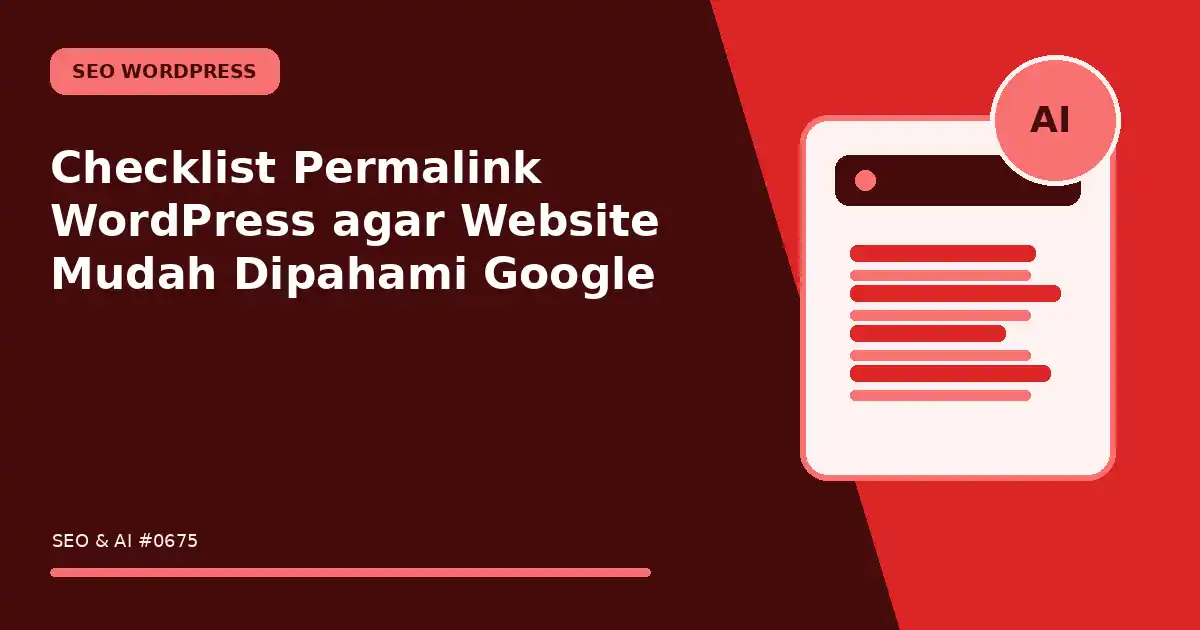 Checklist Permalink WordPress agar Website Mudah Dipahami Google