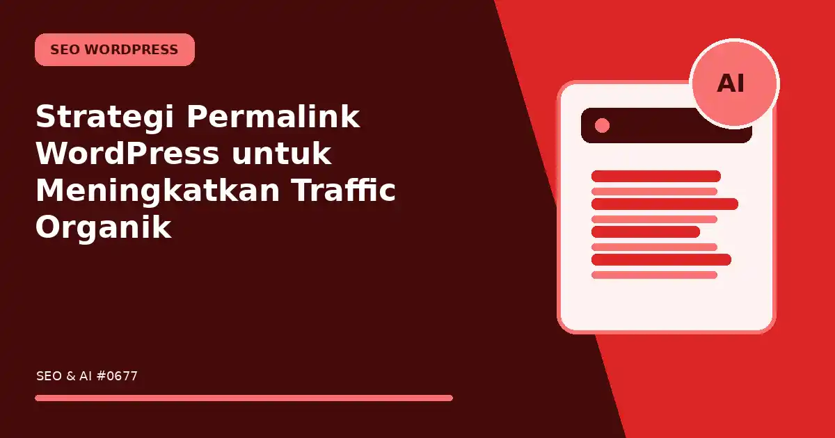 Strategi Permalink WordPress untuk Meningkatkan Traffic Organik