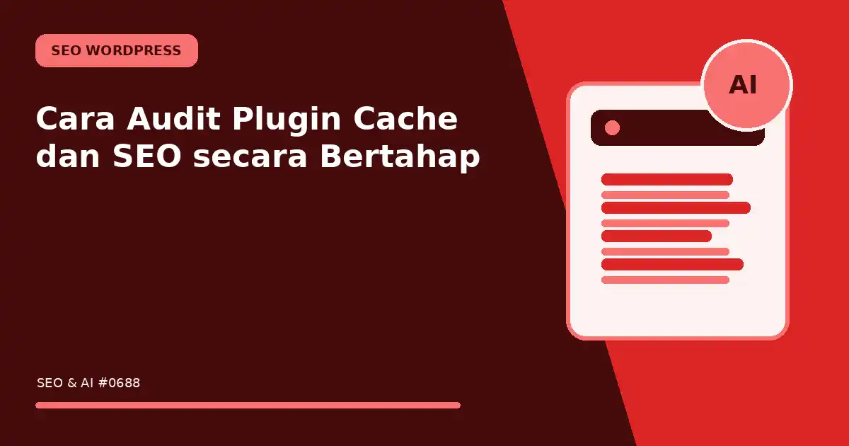 Cara Audit Plugin Cache dan SEO secara Bertahap