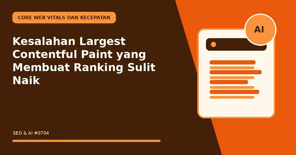 Kesalahan Largest Contentful Paint yang Membuat Ranking Sulit Naik