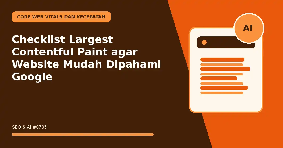 Checklist Largest Contentful Paint agar Website Mudah Dipahami Google