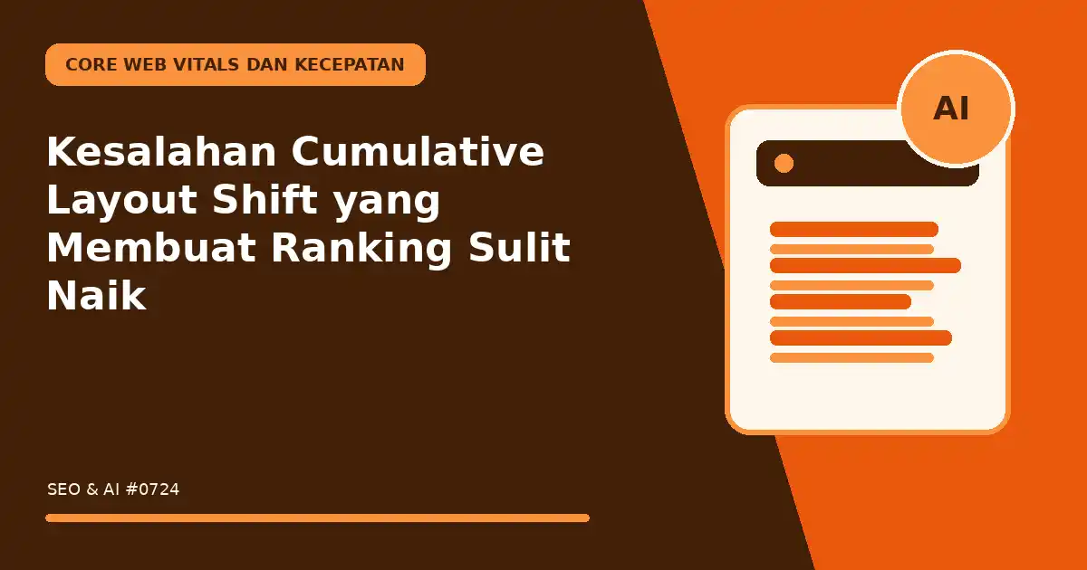 Kesalahan Cumulative Layout Shift yang Membuat Ranking Sulit Naik