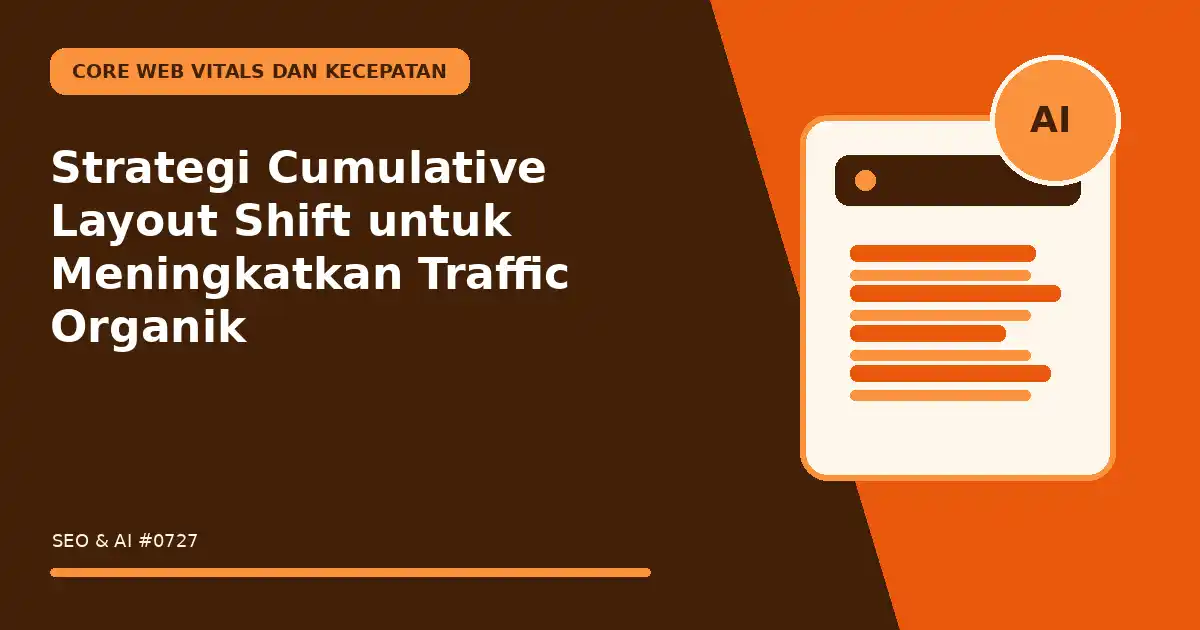 Strategi Cumulative Layout Shift untuk Meningkatkan Traffic Organik
