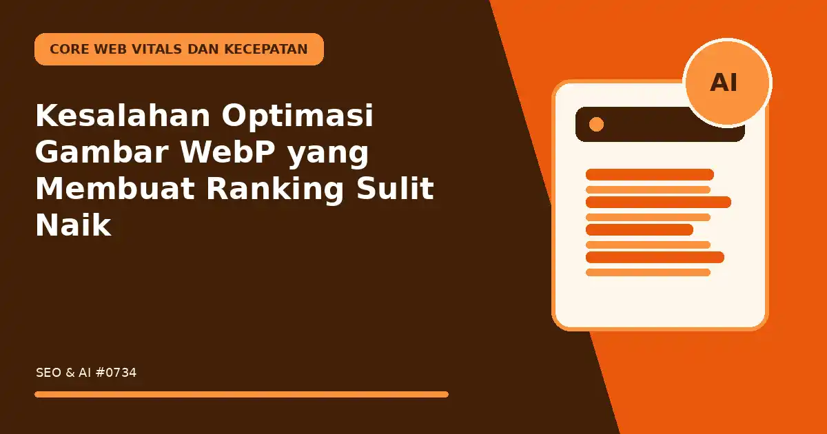 Kesalahan Optimasi Gambar WebP yang Membuat Ranking Sulit Naik
