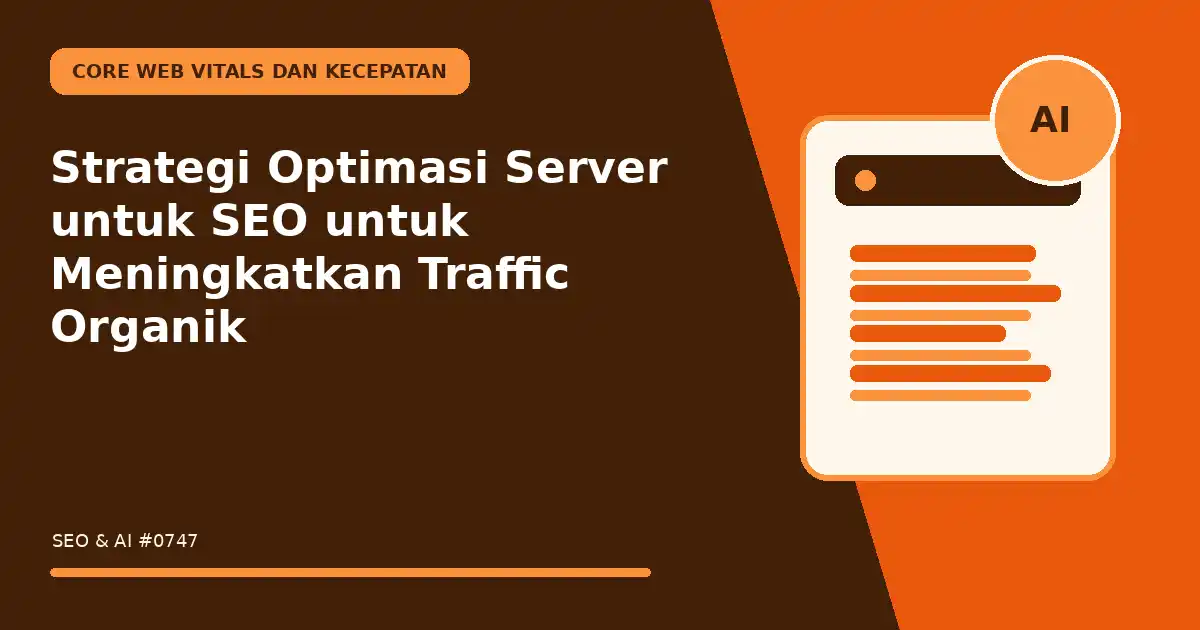 Strategi Optimasi Server untuk SEO untuk Meningkatkan Traffic Organik
