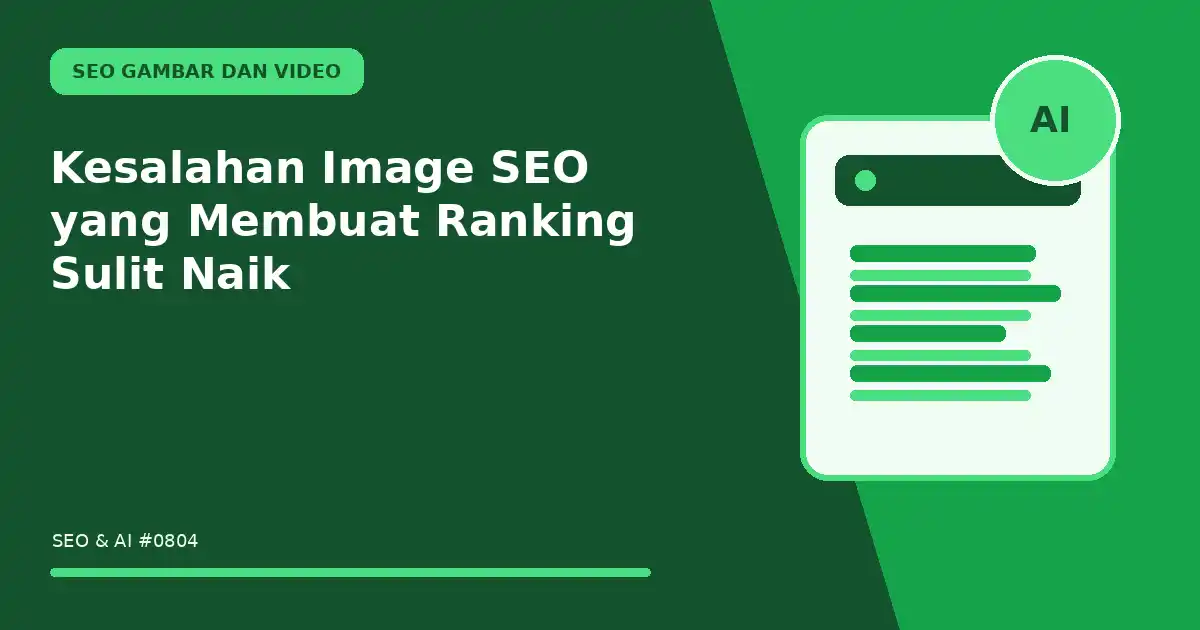 Kesalahan Image SEO yang Membuat Ranking Sulit Naik