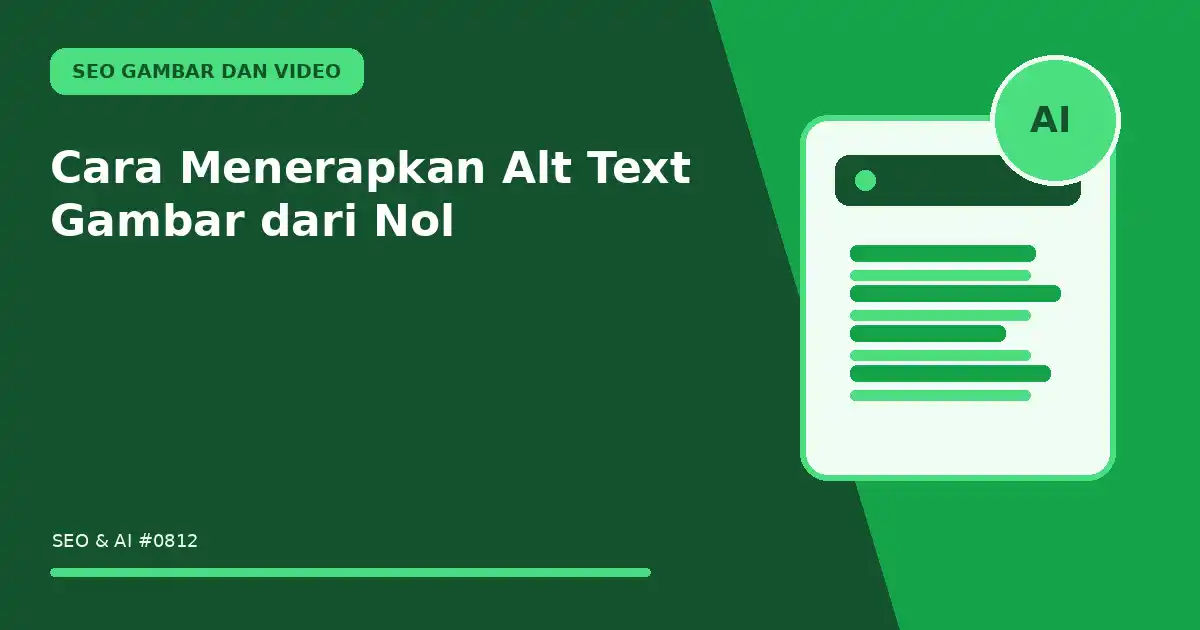 Cara Menerapkan Alt Text Gambar dari Nol