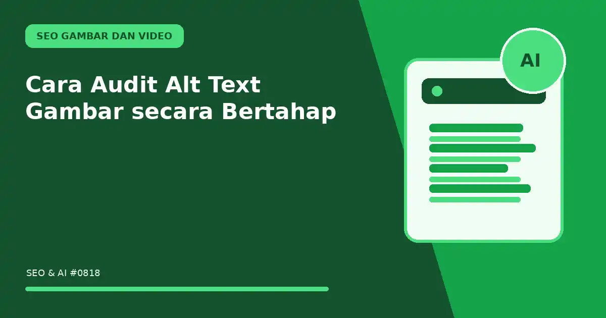 Cara Audit Alt Text Gambar secara Bertahap