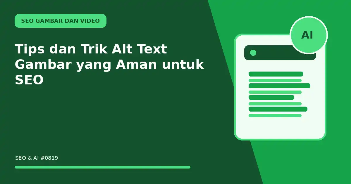 Tips dan Trik Alt Text Gambar yang Aman untuk SEO