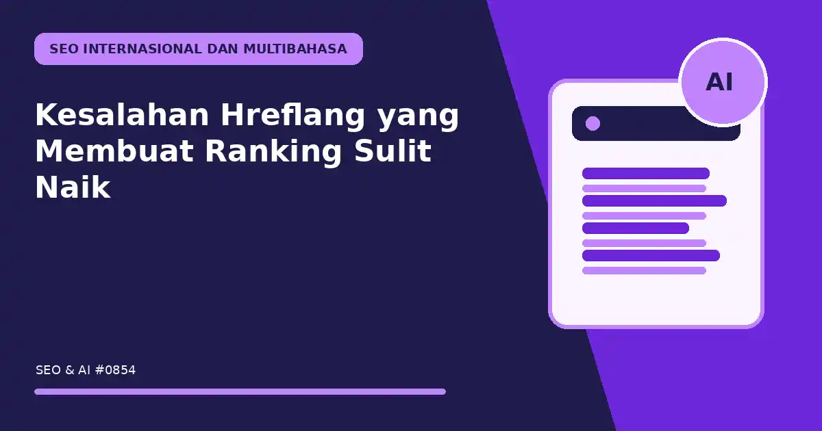 Kesalahan Hreflang yang Membuat Ranking Sulit Naik