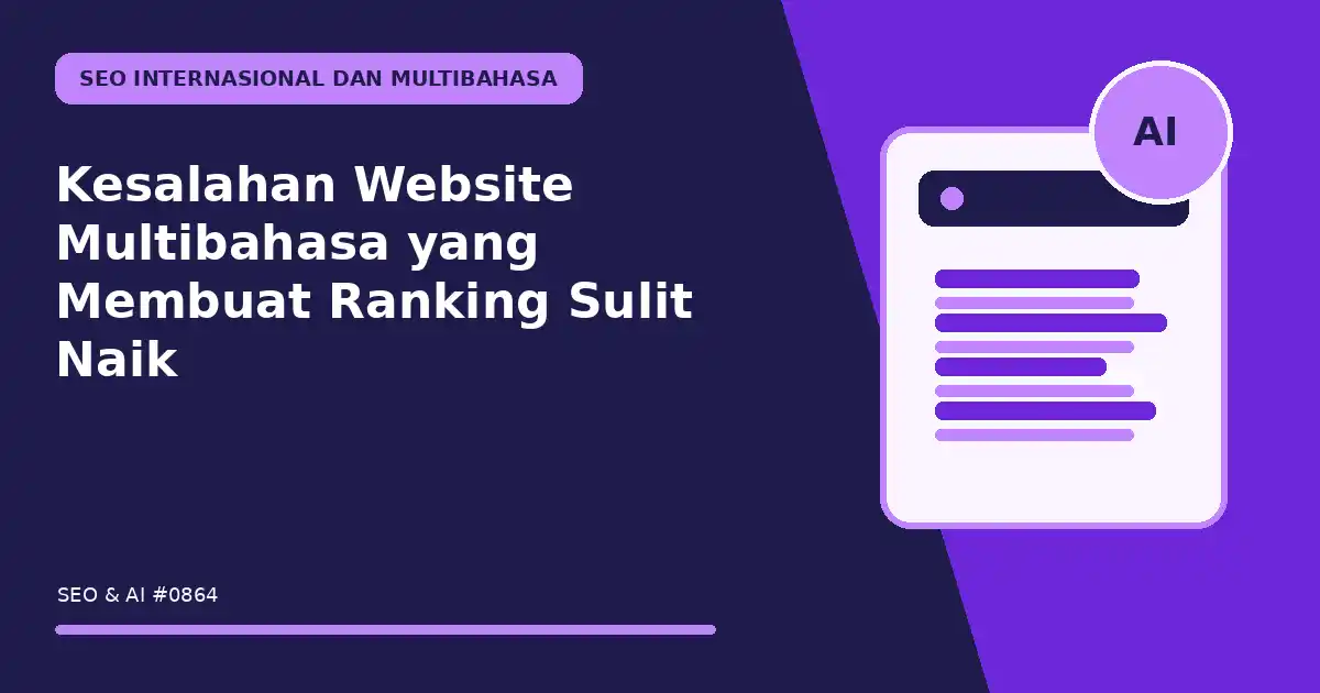 Kesalahan Website Multibahasa yang Membuat Ranking Sulit Naik