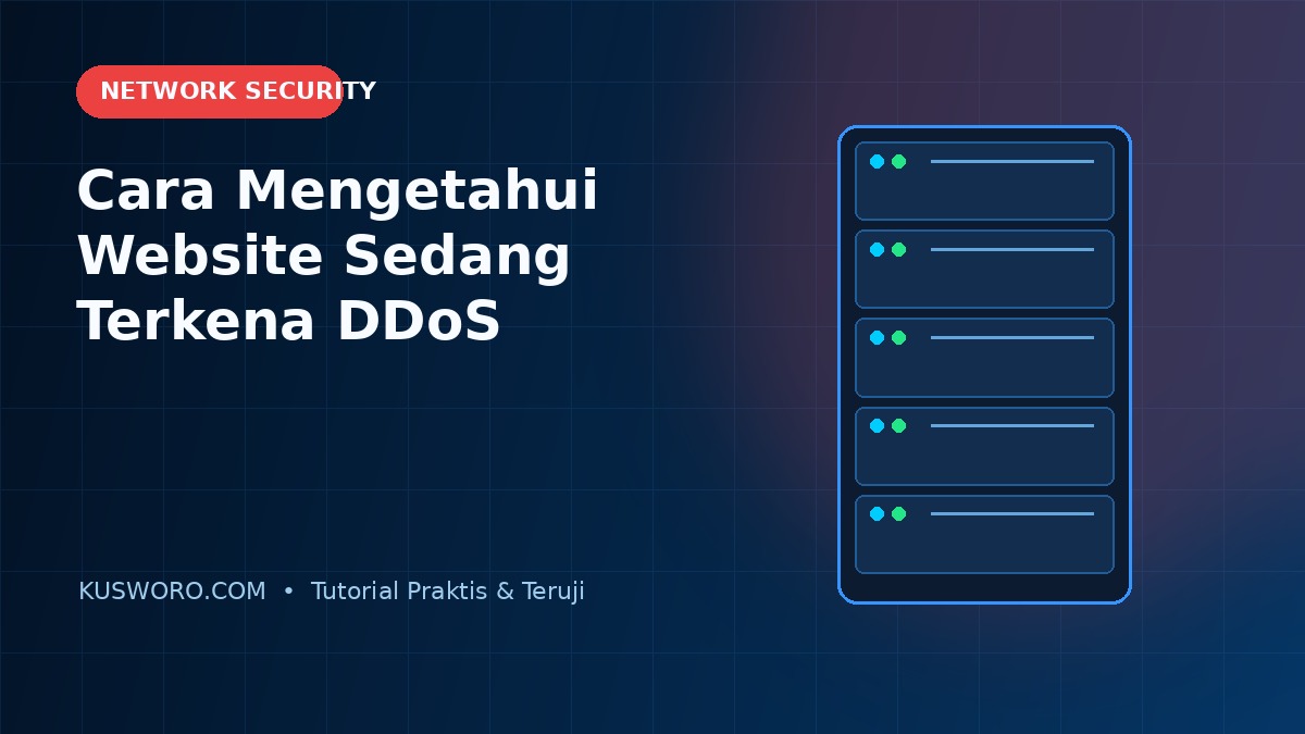 Cara Mengetahui Website Sedang Terkena DDoS