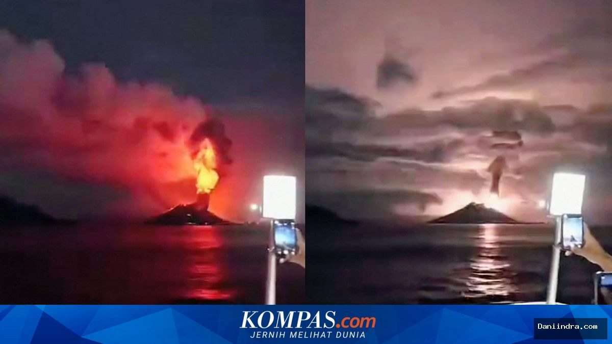 Viral Video Letusan Gunung Anak Krakatau: Apa yang Benar dan Apa yang Tidak?
