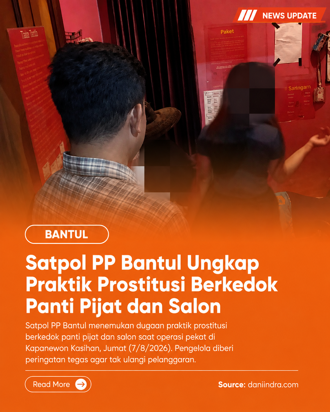Penertiban Panti Pijat di Bantul Ramai Disorot, Netizen Singgung Sulitnya Mencari Nafkah