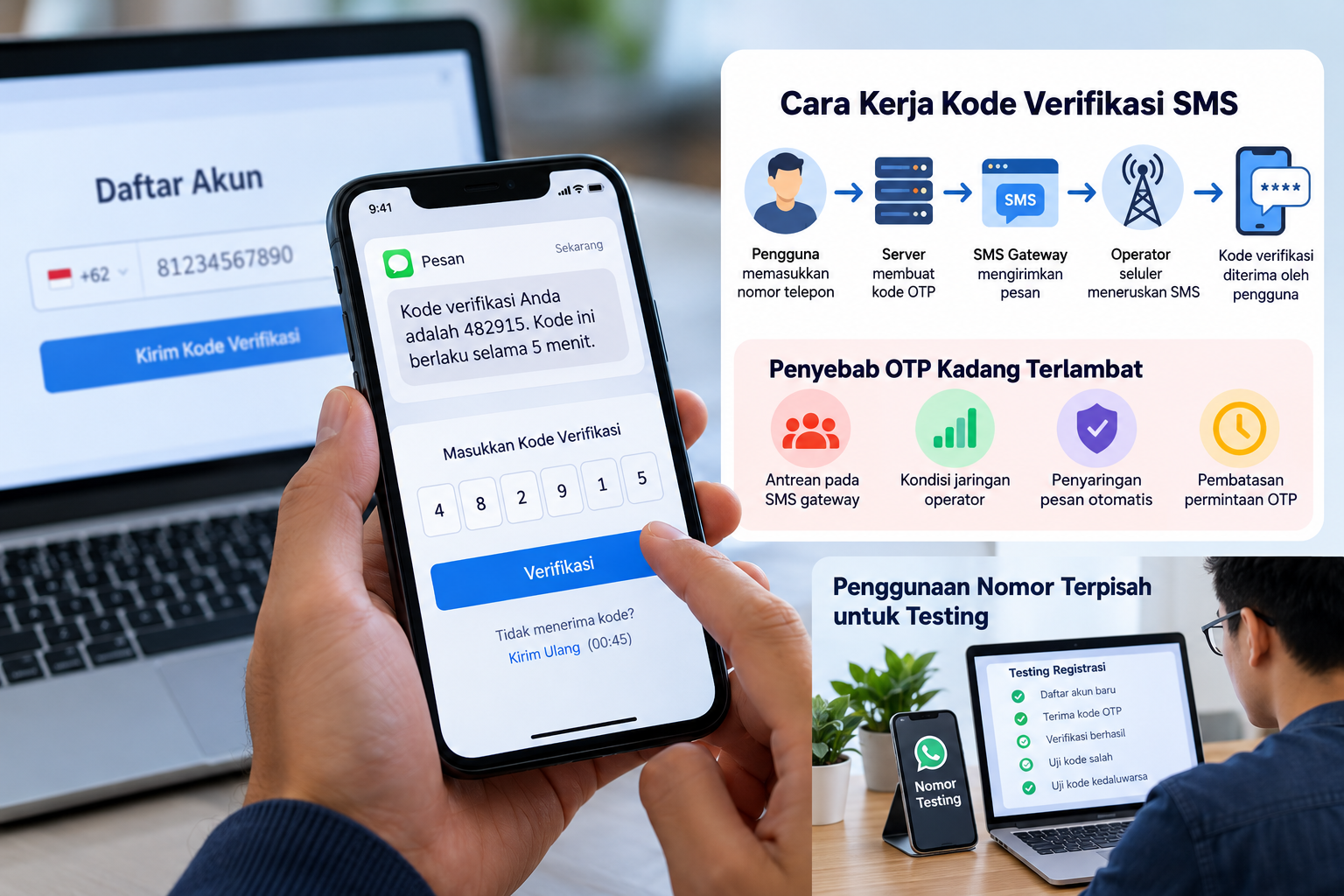 Cara Kerja Kode Verifikasi SMS di Aplikasi Pesan dan Penyebab OTP Terlambat